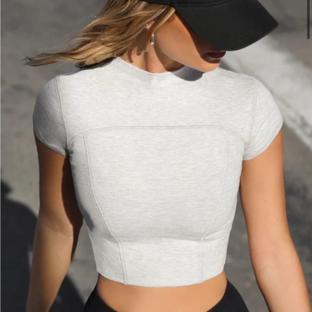 Joah Brown contrast stitch top